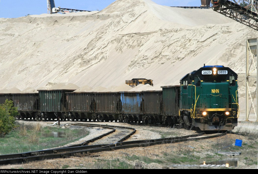 Gravel Train waiting at the pit.
